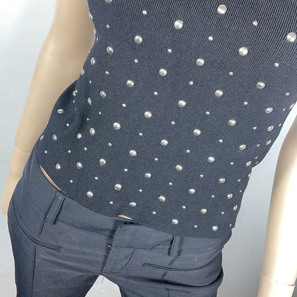 ZARA STUDDED TOP - Picture 5 of 10
